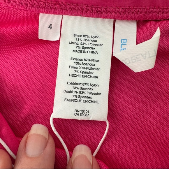 Bleu Rod Beattie Fuchsia Swim Bottom with Gold Ring Accent High Waist 4 - Picture 3 of 6